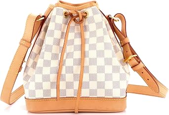 Pre-Loved Noe Handbag Damier BB, White