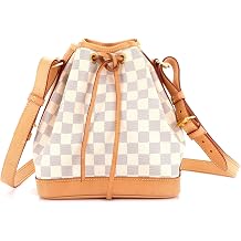 Pre-Loved Noe Handbag Damier BB, White