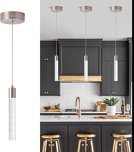 Miniatura 1 de Iluminación colgante de 3 luces para isla de cocina, interruptor de dosel, luz colgante de color chaneagle, 3000K, 4000K, 6000K, iluminación