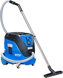 Nilfisk 107412103 - Extractor de polvo, 4500 l/min, 30 l, 1400 W, 230 V, color negro y azul