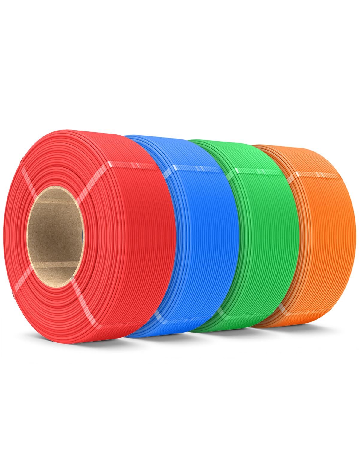 SUNLU Matte PLA Filament Refill 1.75mm 4KG, Red+Klein Blue+Green+Sunny Orange-image-47