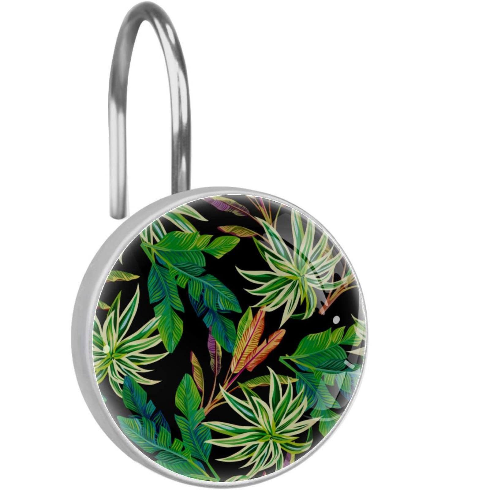 tropical shower curtain rings