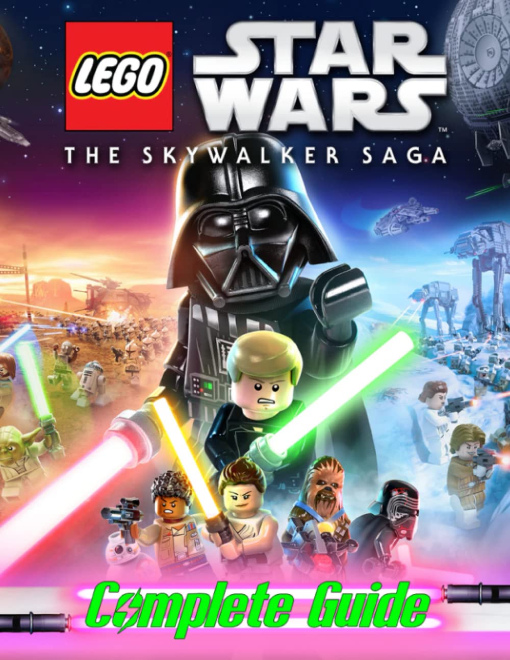 Die besten LEGO Star Wars Produkte: Guides, Filme und mehr! Lego Star Wars The Skywalker Saga Complete Guide Buchcover
