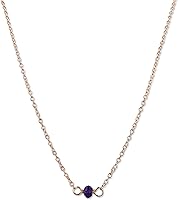 Vista 229 de Gargantilla de piedra natal – Regalo de cumpleaños, regalo para niña, mujer, amiga, hija, esposa, mamá, ella, joyas de piedras preciosas para uso