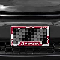 Vista 2 de Rico Industries NCAA Wave - Marco de matrícula cromado de 12 x 6 pulgadas para automóvil, camión, SUV