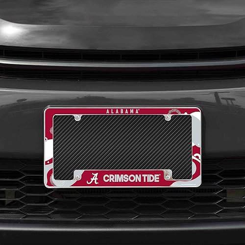 Miniatura 95 de Rico Industries NCAA Wave - Marco de matrícula cromado de 12 x 6 pulgadas para automóvil, camión, SUV