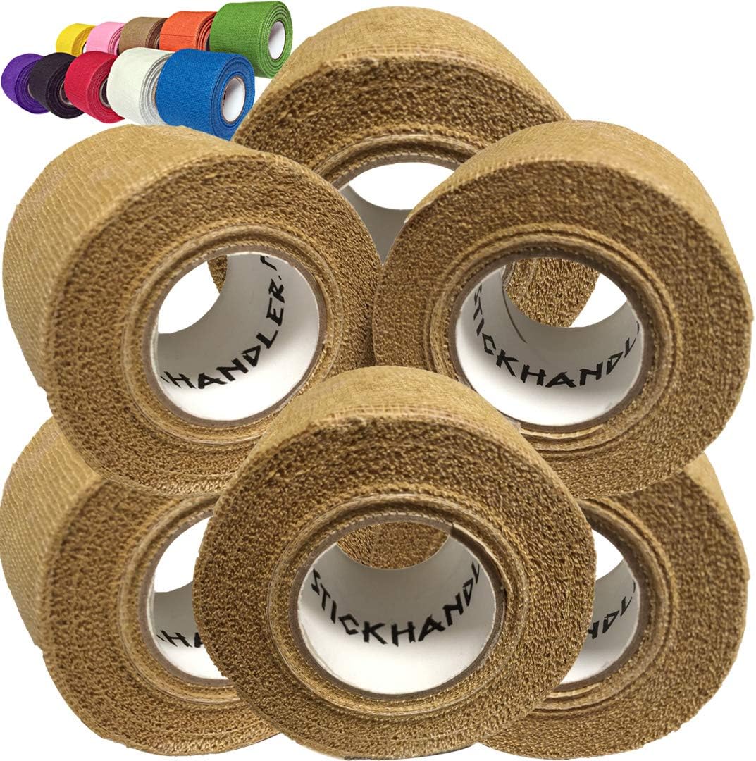 STICK HANDLER Professional Hockey Grip Tape Pro Pack (Tan | Six Pack)