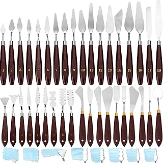 Lasnten 37 Pcs Palette Knife Set Pallet Knife Set Stainless Steel Paint ...
