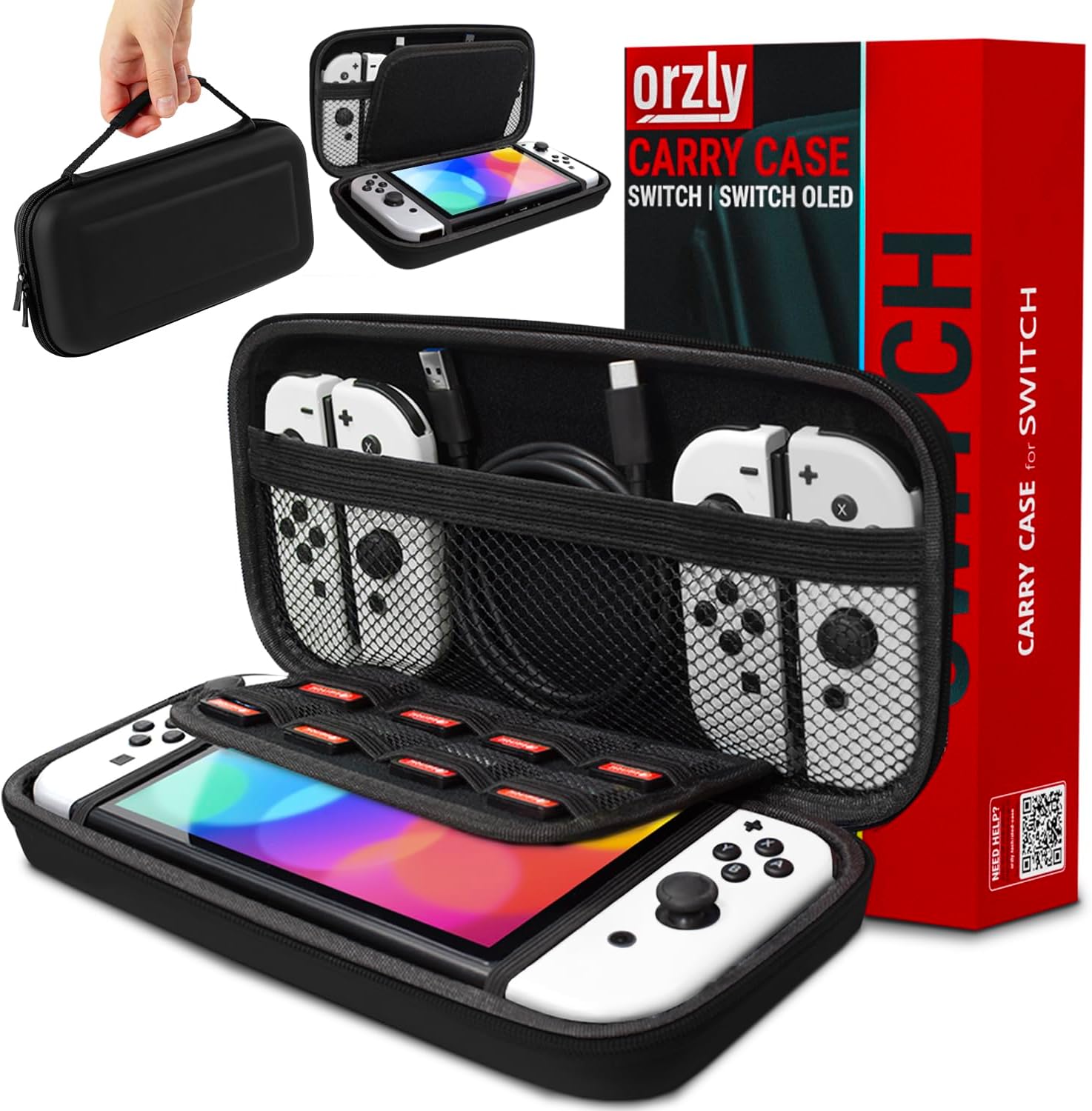 Orzly Carry Case Compatible with Nintendo Switch