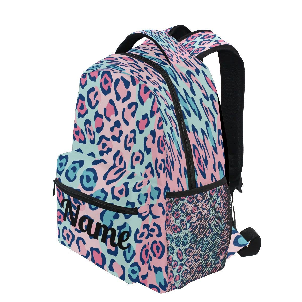 Custom1 - Mochila para niños con texto en inglés "Añade tu nombre", mochila para estudiantes primarias, bolsa para libros para niños y niñas, Personalizado14, talla única