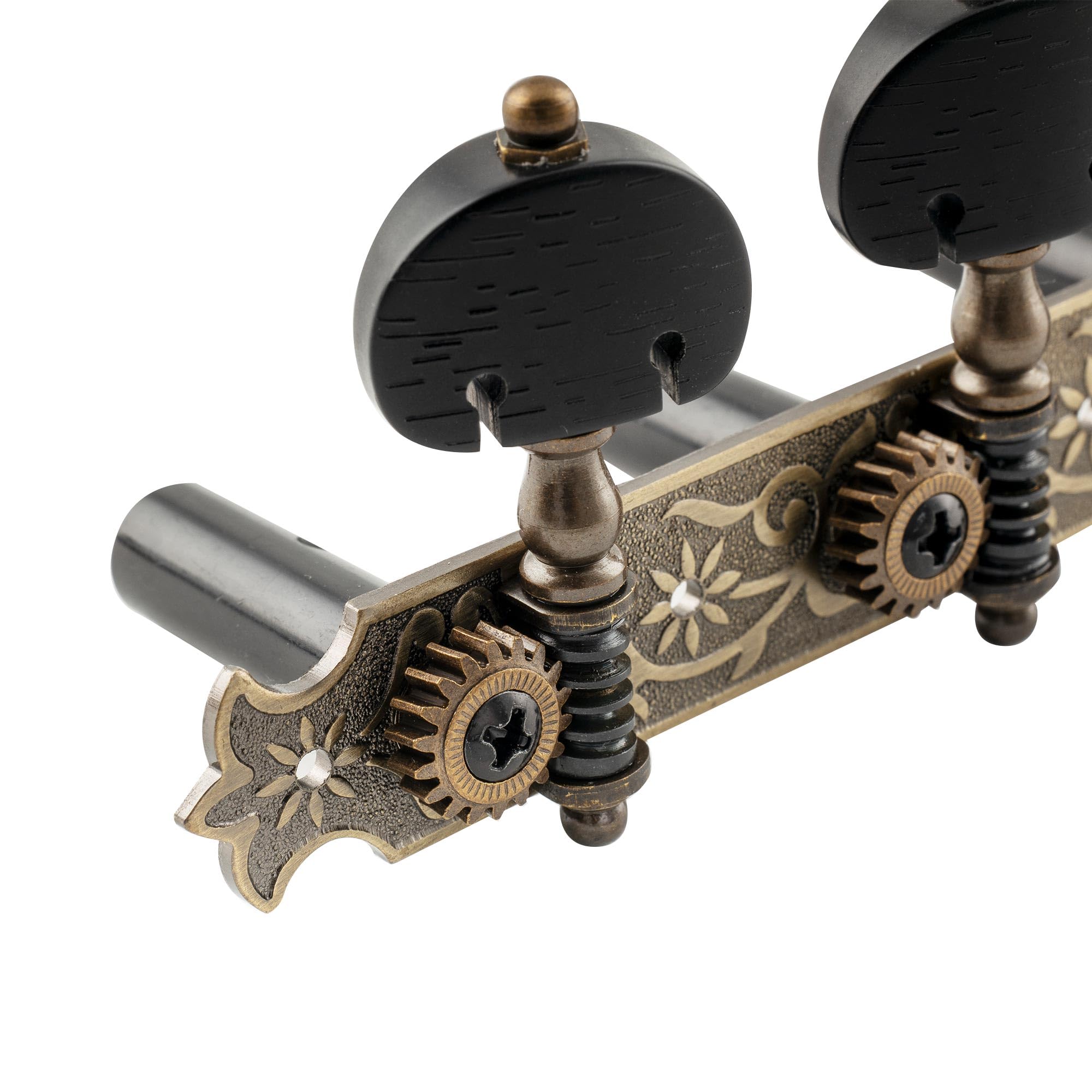 Musiclily Pro 3x3 Estilo Bouchet Clavijas de Afinación Clavijero de Repuesto para Guitarra Clásica, Latón Antiguo
