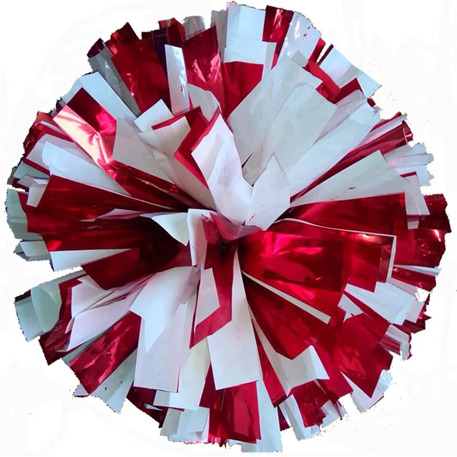 ZWCSHUU Cheerleader Pom Poms 2Pcs 32cm Cheerleader Pompon With Rings Handle Colourful Cheerleading Pom Poms For Dance Party Game Sport(Color1)