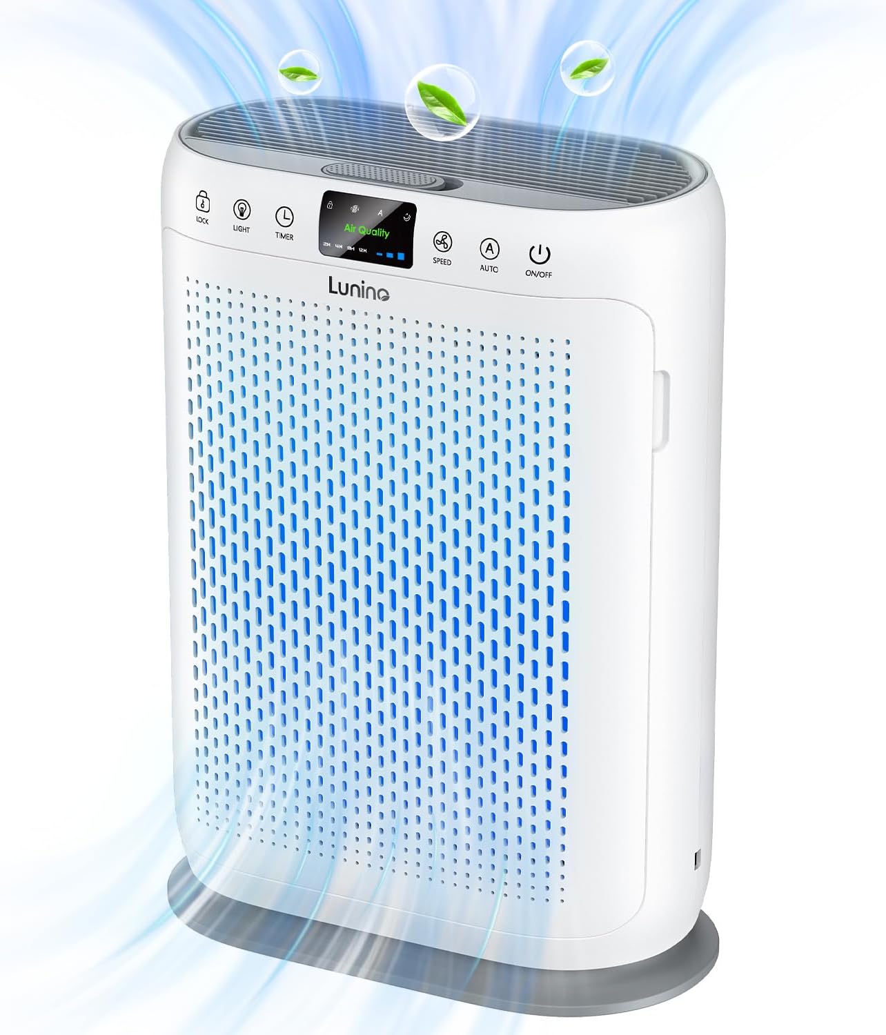 Air Purifiers for Home Large Room up to 1740sq.ft, LUNINO H13 HEPA Air Filter with PM 2.5 Display Air Quality Sensors, Aromatherapy Function, Air Cleaner for Dust, Smoke, Dander, Pets Hair, Pollen