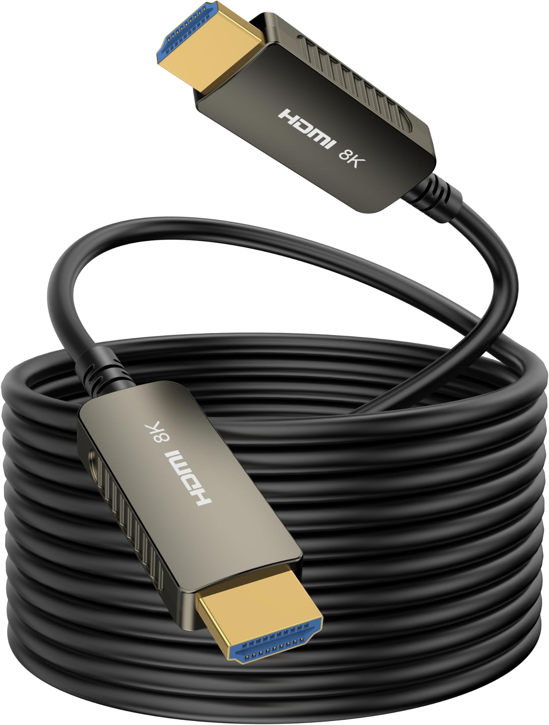 SOEYBAE 8K Fiber Optic HDMI Cable 100ft/30m, HDMI Cable 2.1 Support 8K@60Hz, 4K@120Hz, 48Gbps, eARC, HDCP2.2,PS5