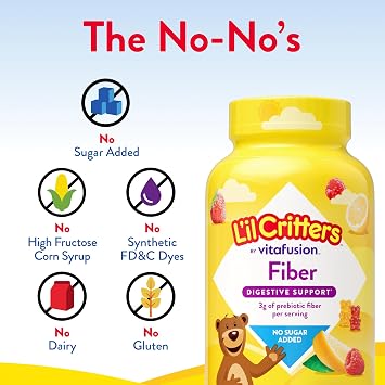 L'il Critters Kids Fiber Gummy Bears Supplement, 90 Count