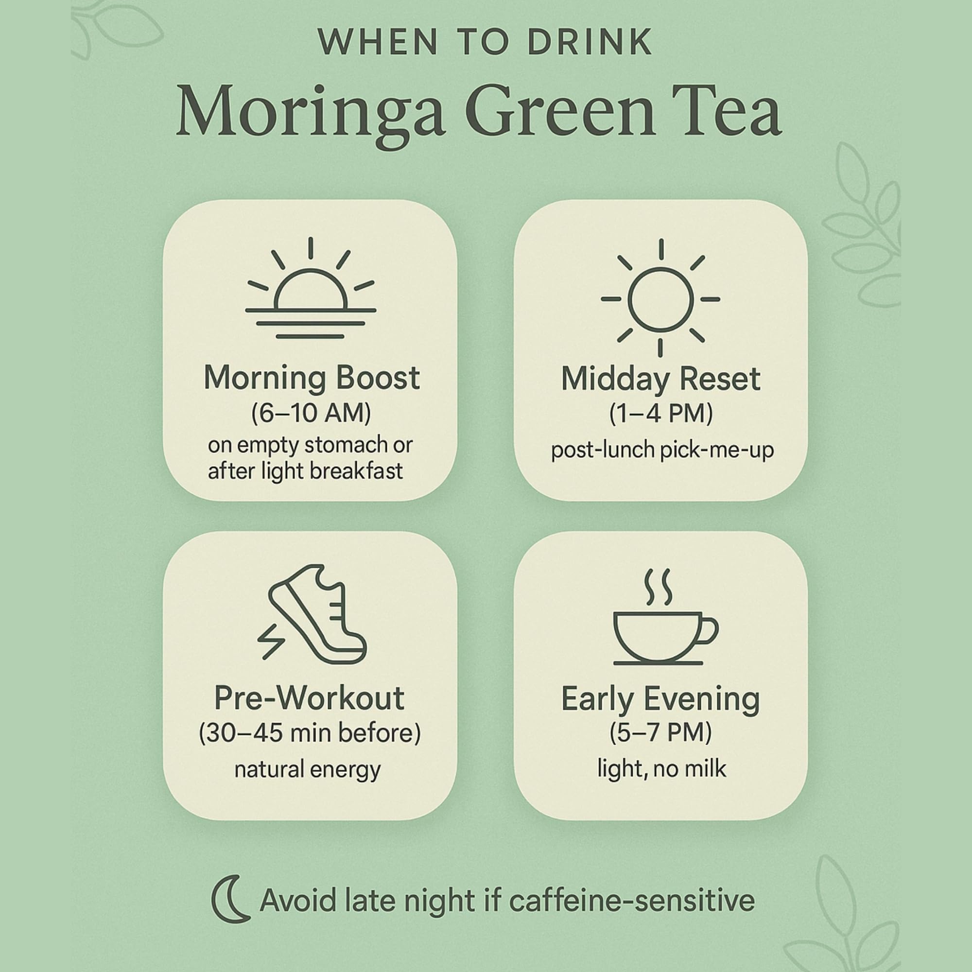 Brewora Moringa Green Tea | Refreshing Green Tea Blend with Moringa Leaves | Natural Wellness Drink | Flavorful & Energizing Tea for Daily Relaxation 3