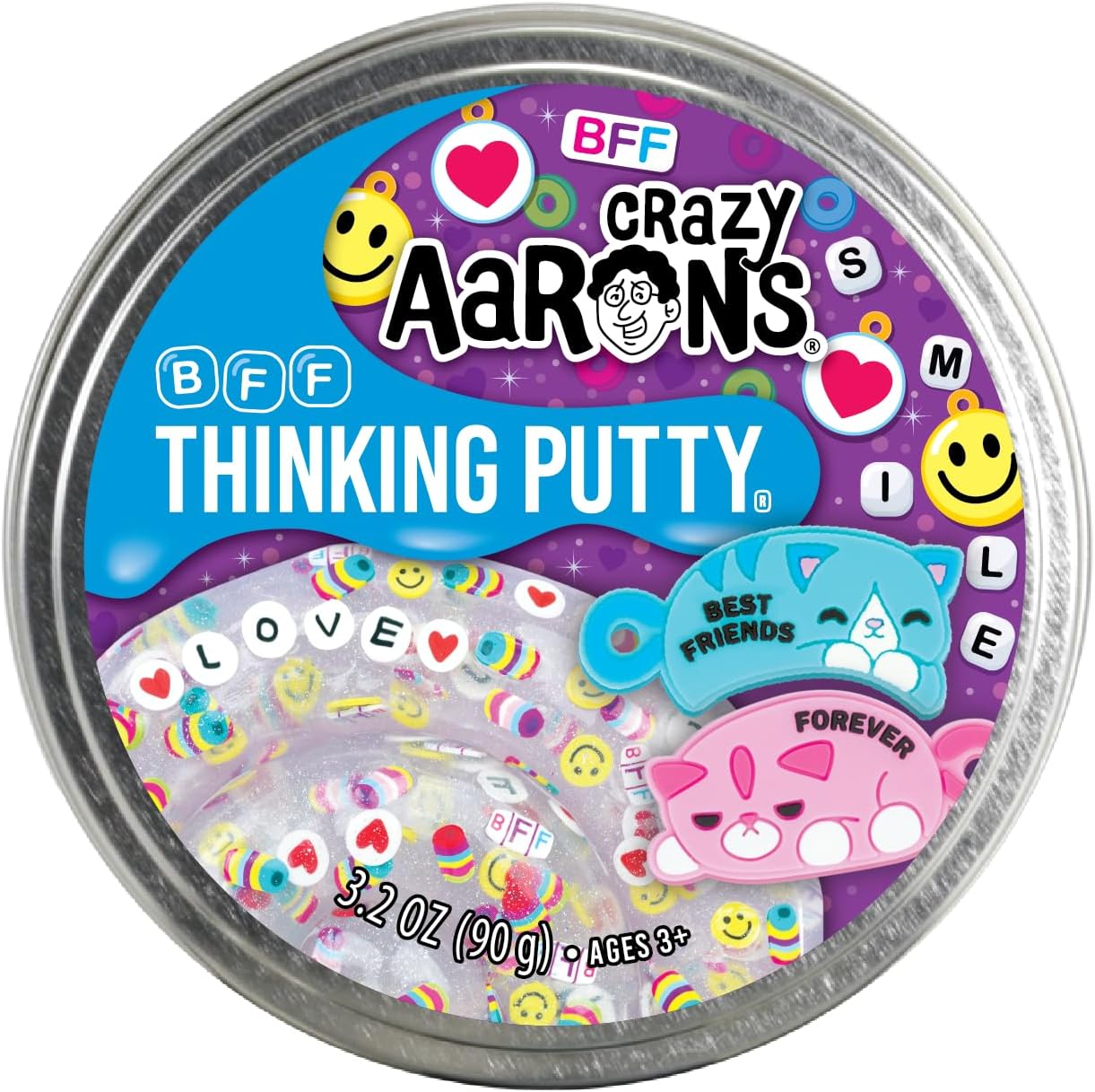 Crazy Aaron's Thinking Putty - Super Scarab - Multi-Color Sensory Putty for Kids and Grown ups in a 4" Tin - Creative and Endless Fun, Stress Relief Therapy Toys, Never Dries Out - Made in USA