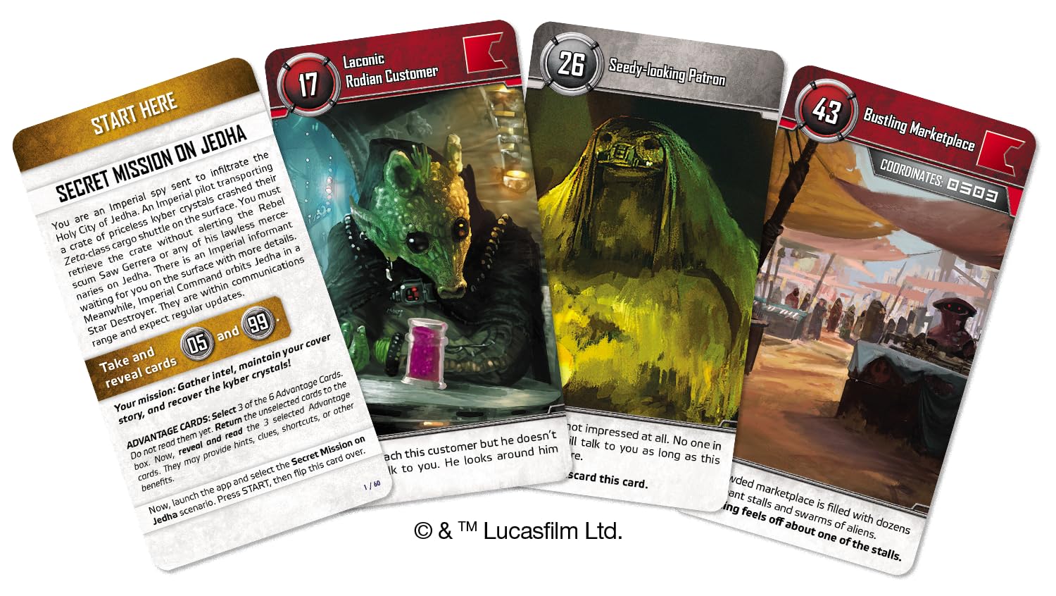 Asmodee , Unlock! Star Wars The Escape Game , Board Game , Ages 10+ , 1-6 Players , 60 Minute Playing Time
