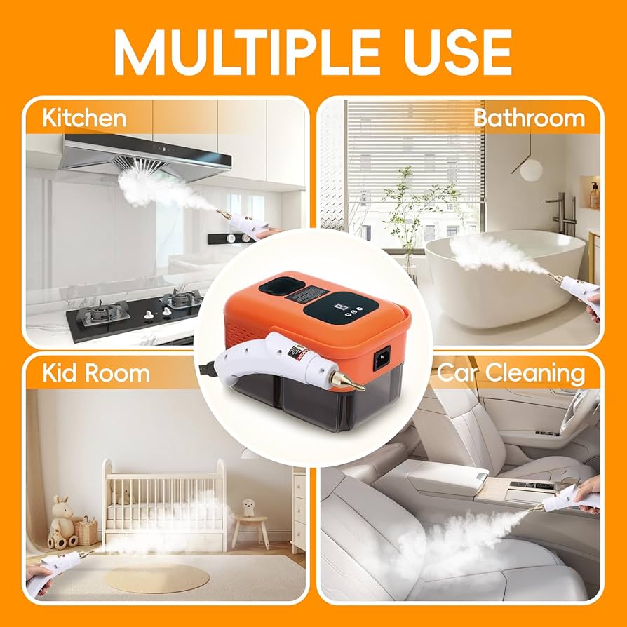 Amazon.com - Handheld Steam Cleaner, 2500W Pressurized Steamer for