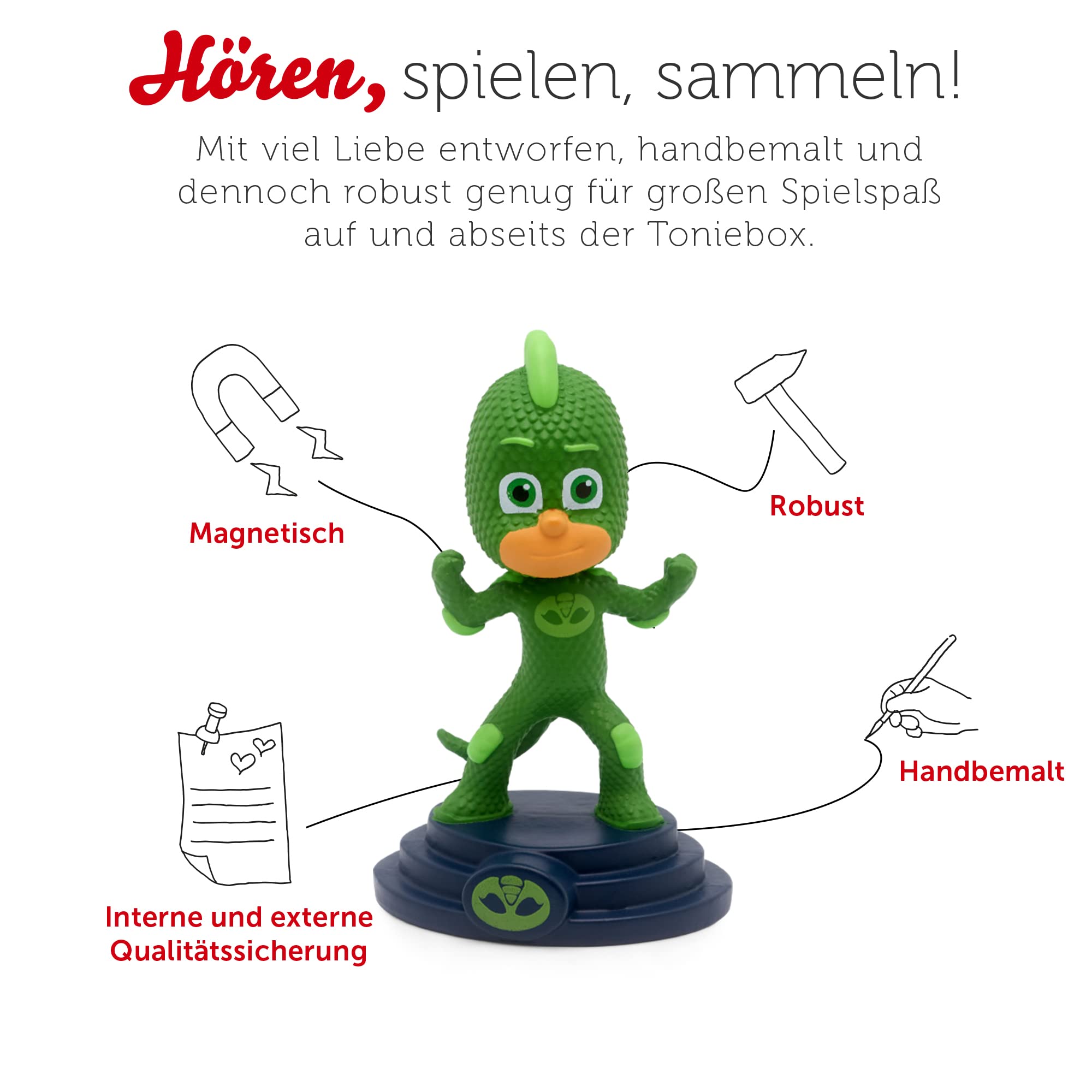 tonies Figurka do słuchania Toniebox, PJ Masks – czas bohater do bycia, słuchowisko dla dzieci od 5 lat, czas odtwarzania ok. 78 minut