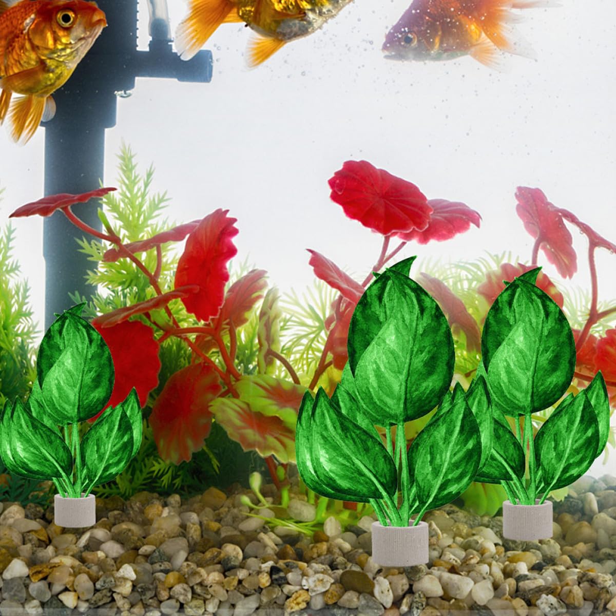 12stücke Teiliges Aquarium Pflanzenbefestigungs Ring aus Robustem Keramikmaterial Anti schwebend Langlebig und Praktisch für Kleine Aquarienlandschaften und