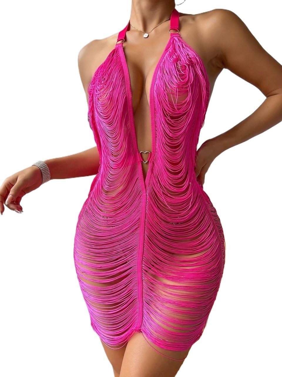Women Swimsuit Cover Up Plain Hollow Out Cover Up,Summer Beach
