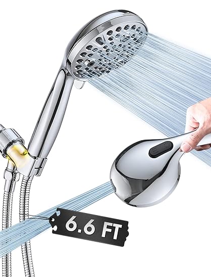 High Pressure 10 Setting Handheld Shower Head, 5