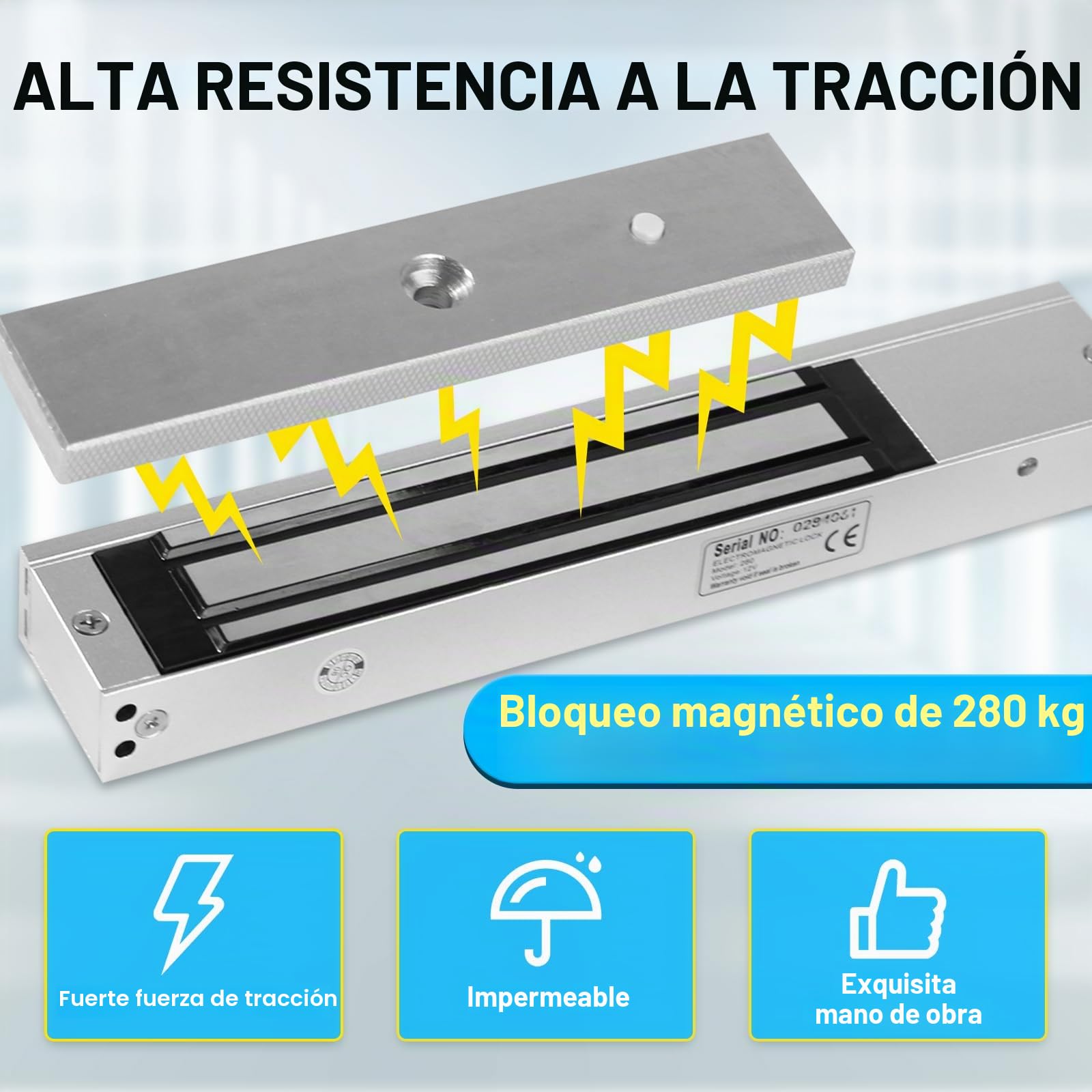 WiFi TUYA - Kit de sistema de control de acceso de seguridad, teclado táctil RFID impermeable, cerradura de puerta, controlador inteligente de control de acceso de huellas dactilares, 280 kg