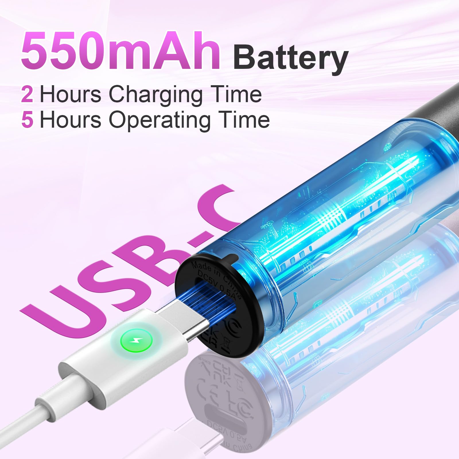 POFIBO Cordless Electric Nail Drill, 12 in 1 Rechargeable Electric Nail File Kit with LCD Display, 5 Adjustable Speeds - Image 4
