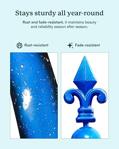 Miniatura 4 de Molinillos de viento de 91 pulgadas para exteriores  Esculturas de viento de metal extra grandes para exteriores con estaca, molinos de viento para