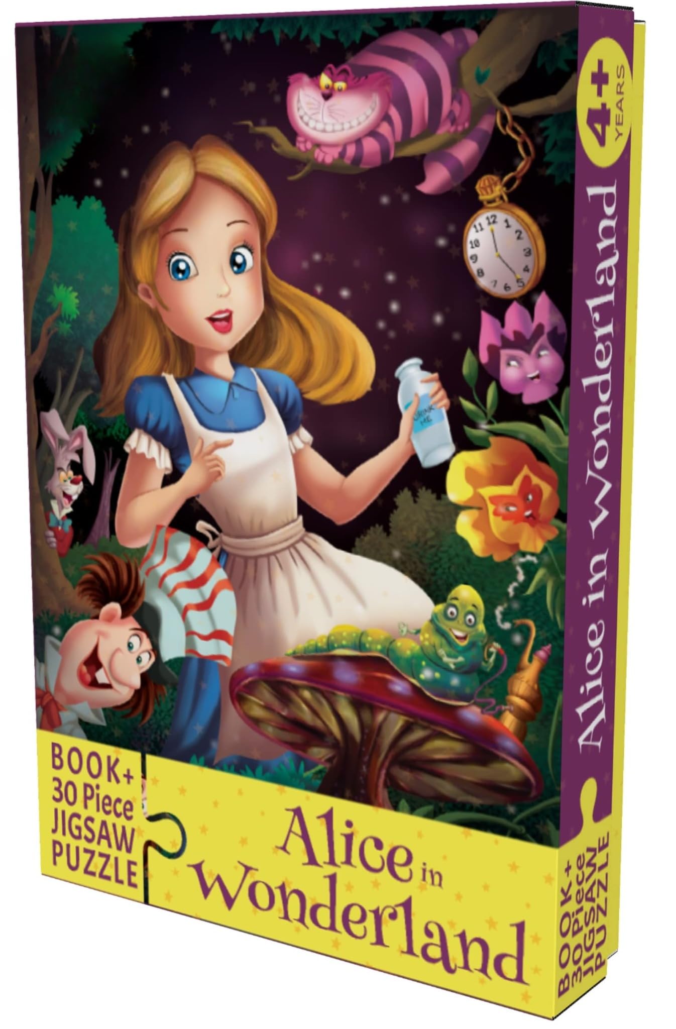 BUY4LESS - Alice in wonderland Jigsaw Puzzle 30 Pieces & Story Reading Book