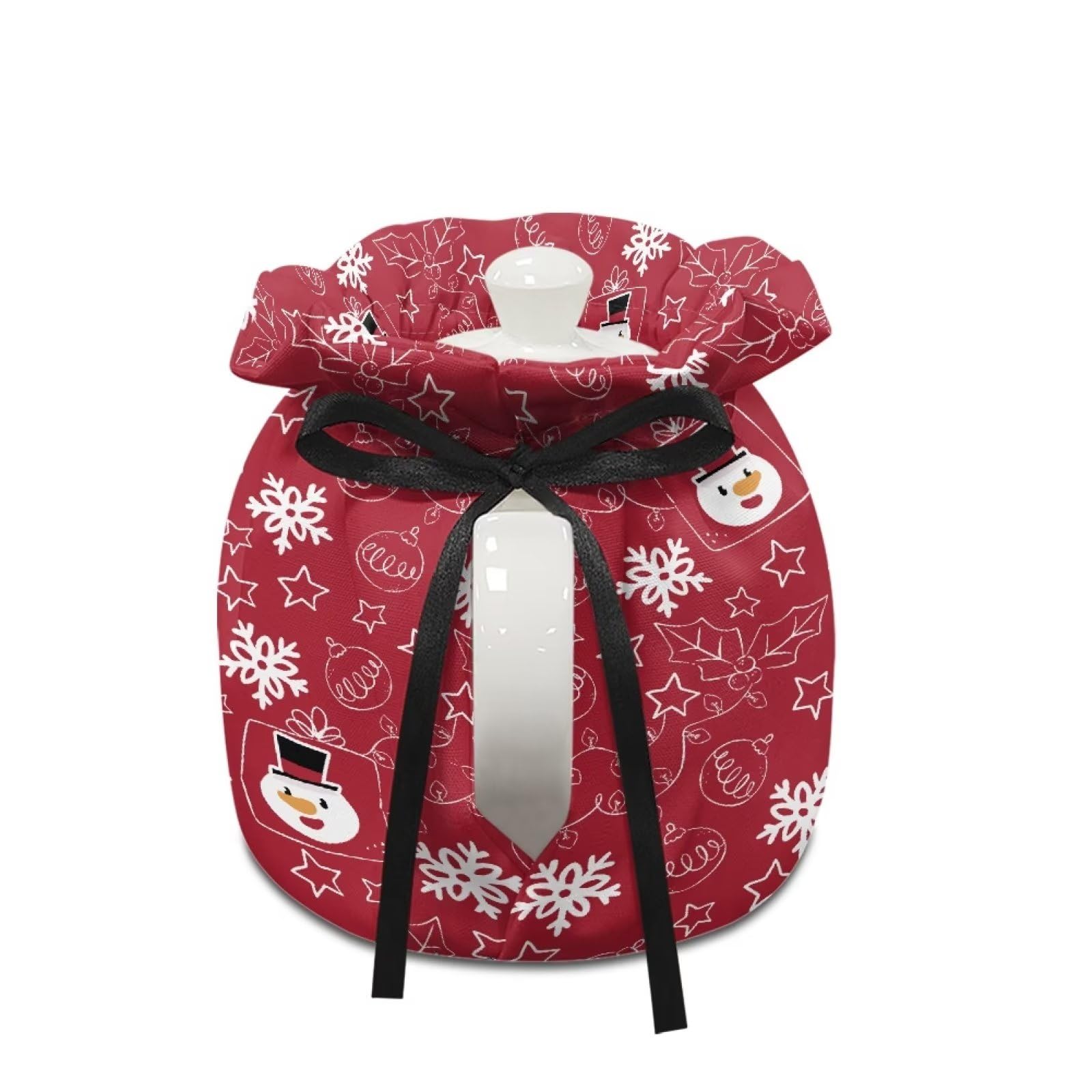 XYZCANDO Tea Cozy Christmas Tea Pot Dust Cover Insulated Tea Kettle Covers Durable Breakfast Warmer Extra Thick Kitchen Party Accessory, Snowflake&Xmas Tree Pattern
