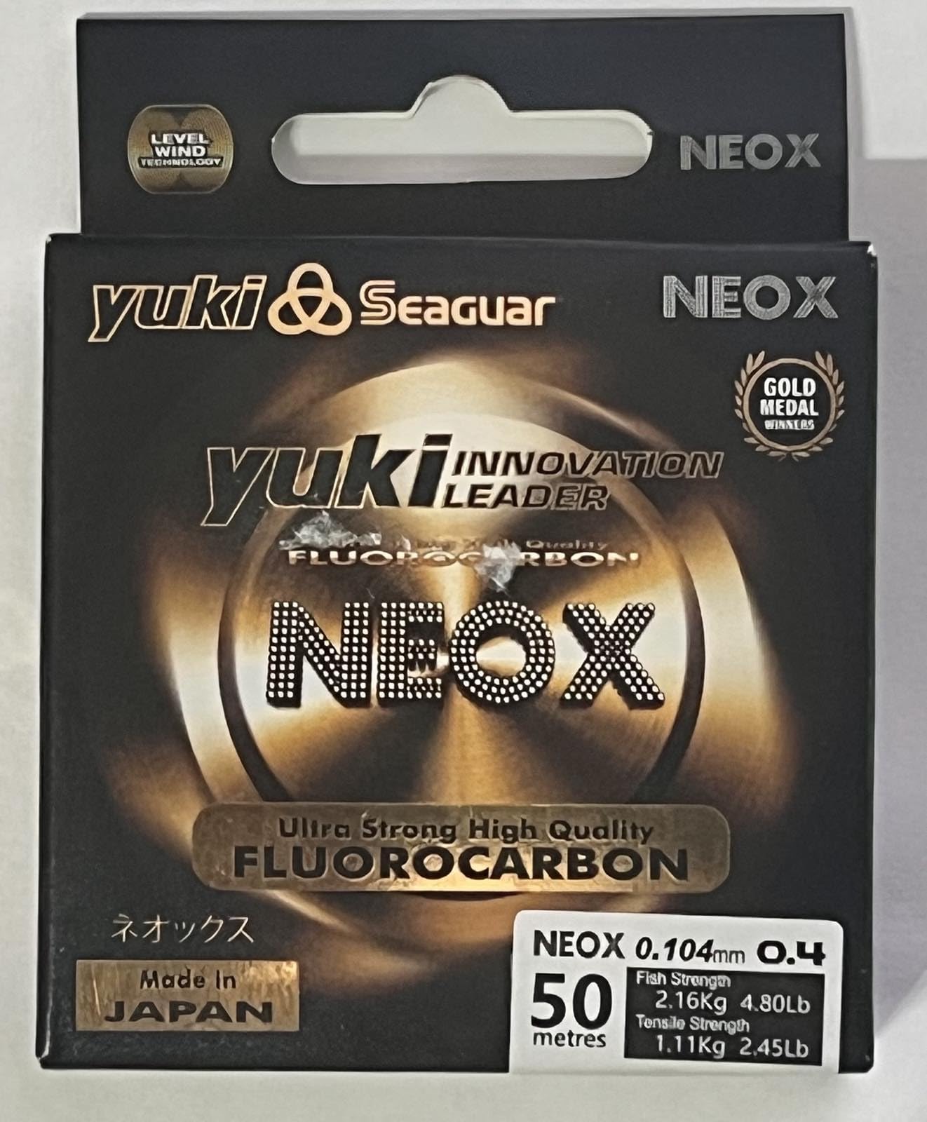 SEAGUAR YUKI NEOX żyłka wędkarska fluorowęglowa 100% niewidzialna Japonia 50 m, Średnica: 0,26 mm