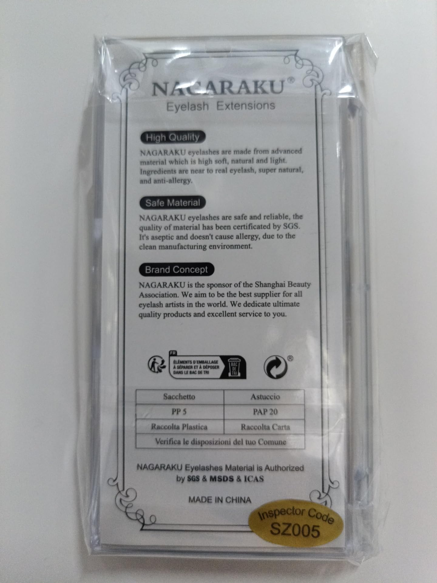NAGARAKU Pestañas Individuales Clásicas 1:1 Suaves Y Naturales Volumen Ruso Pelo a Pelo Base Sin Pegamento Para Extension De Pestañas Profesional 16 Filas Alta Capacidad Negro Mate (0.05mm D 7-15mm) — view 3