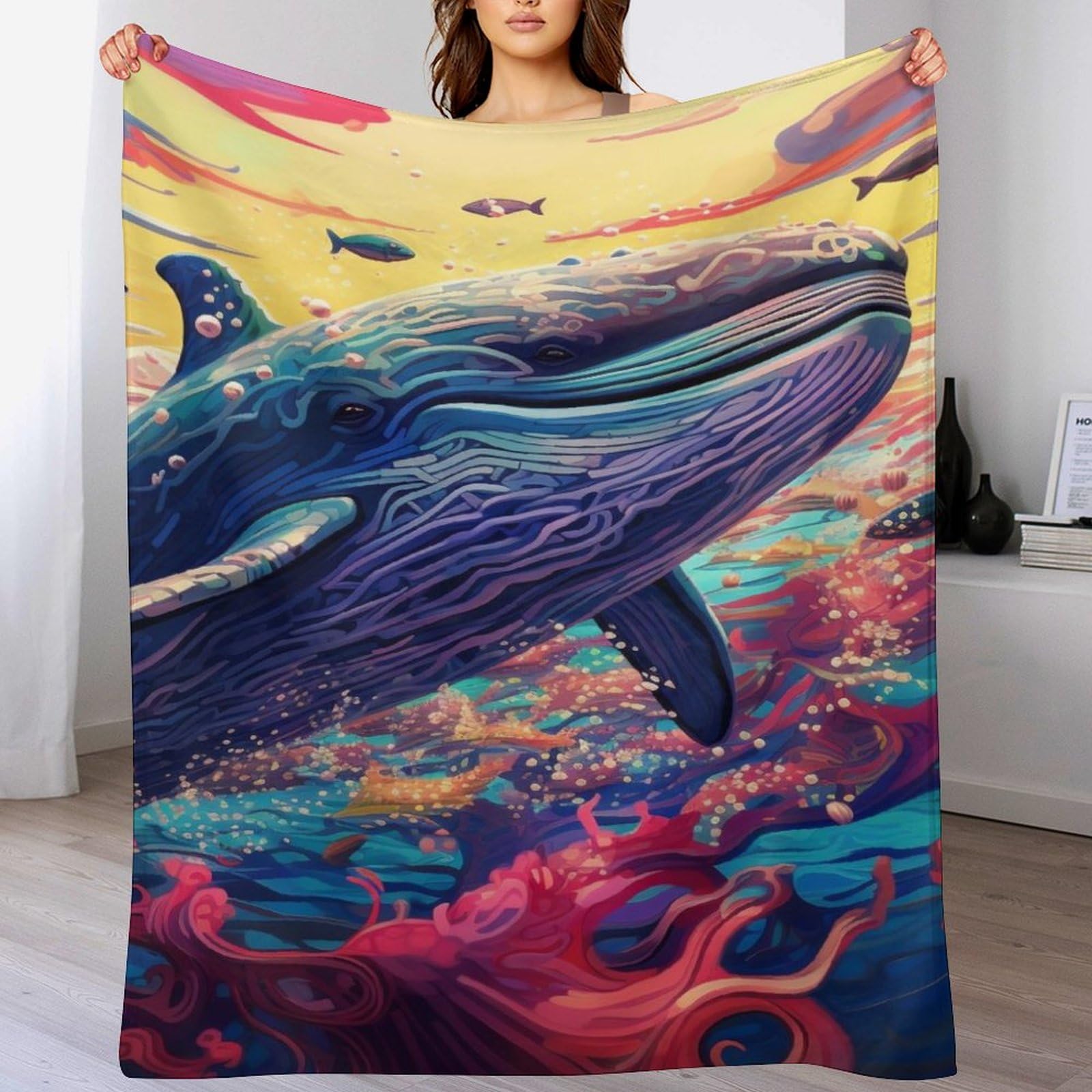 Couverture en flannel lavable en machine pour éliminer le froid sur votre canapé