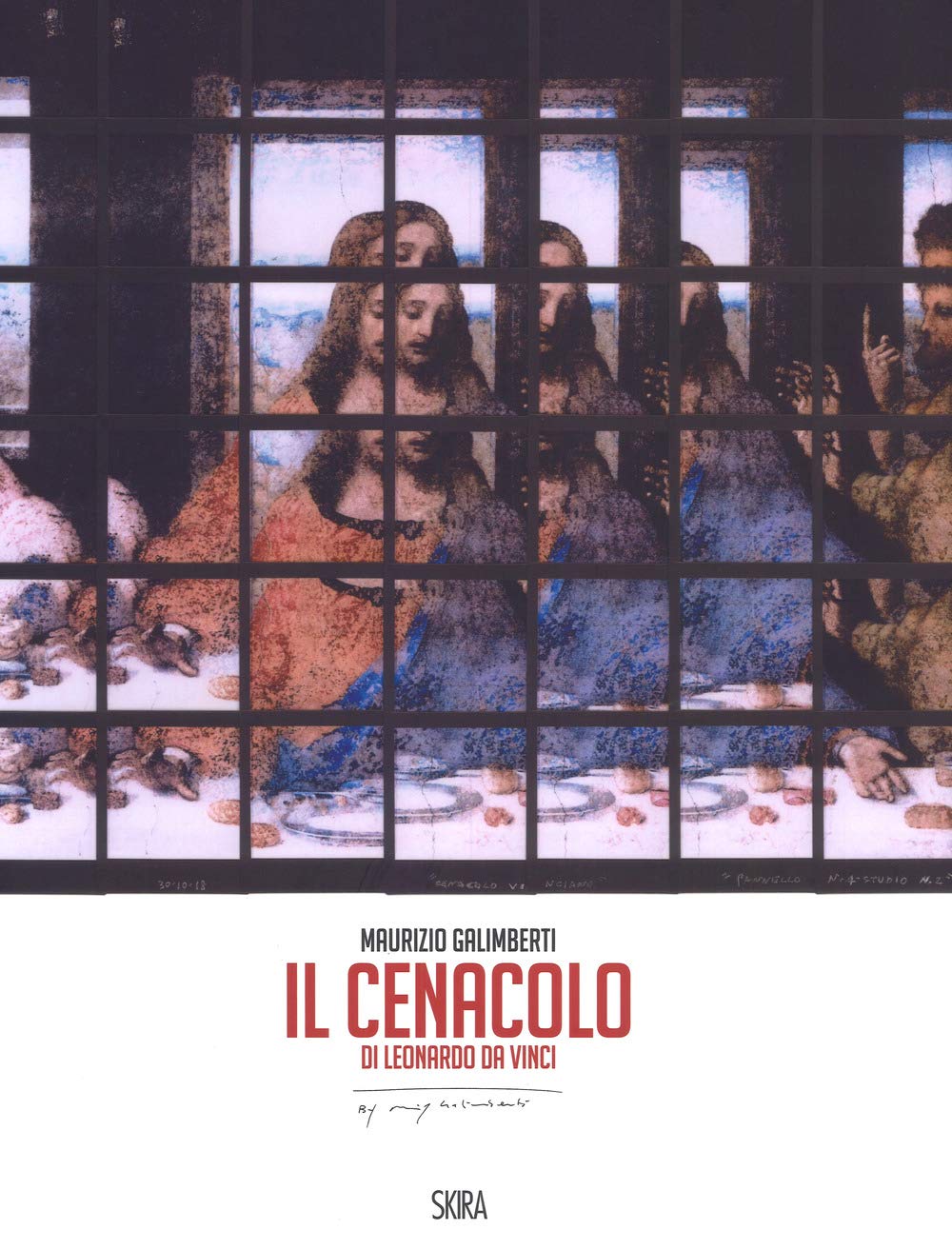 Livre Il cenacolo di Leonardo da Vinci en édition bilingue italien anglais