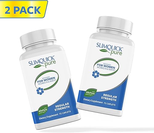 Miniatura 4 de Slimquick Pure 3 pastillas de fuerza regular para mujeres para ayudar a alcanzar objetivos de peso, ayuda al metabolismo, perder el exceso de agua,