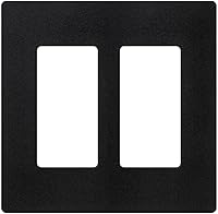 Vista 7 de Lutron CW-2-WH-12 Placa de pared Decorador Claro blanca de 2 Gang (paquete de 12) CW-2-WH