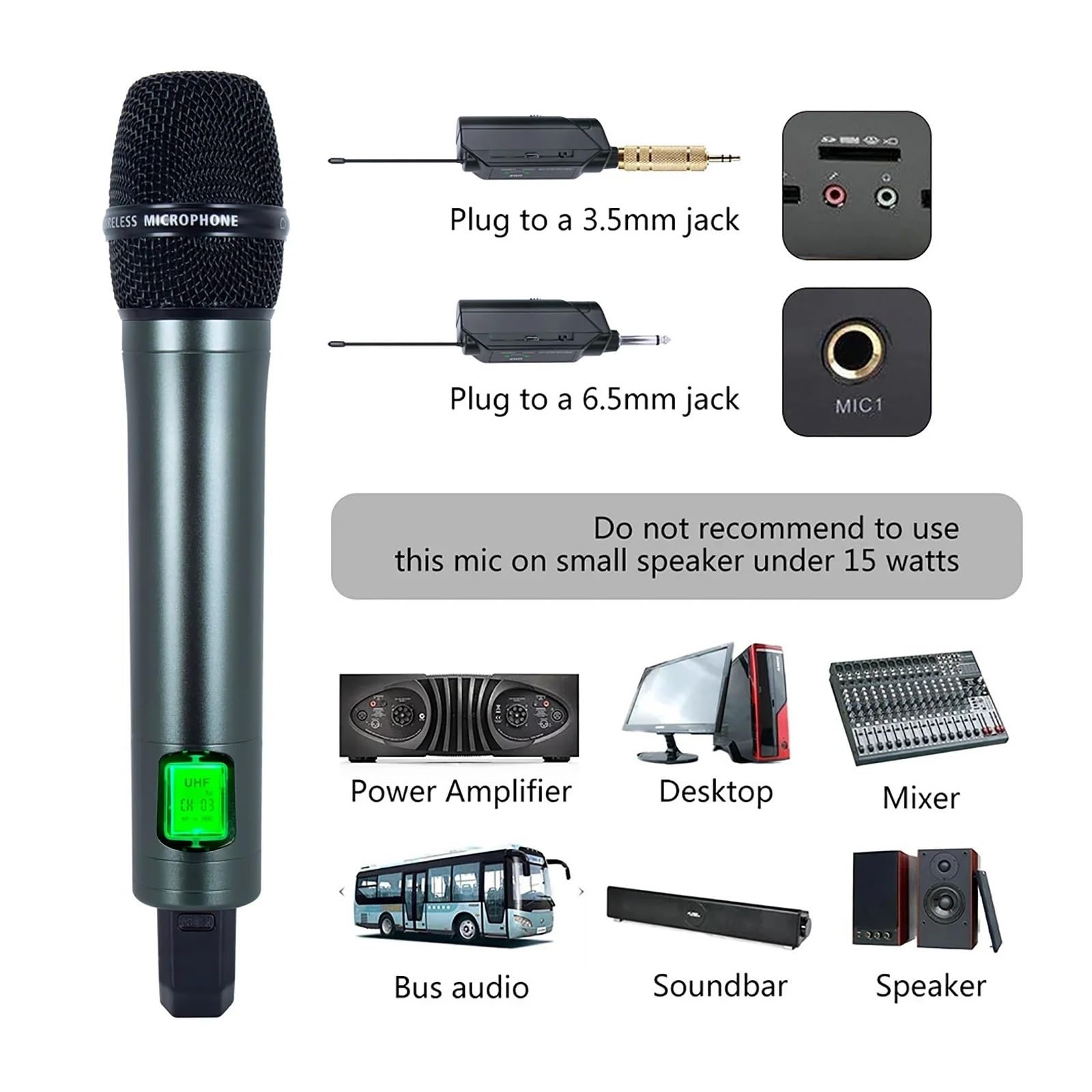Micrófono Dinámico Inalámbrico For Exteriores, Tarjeta De Sonido For Cantar En Casa, Equipo Transmisión Vivo, Audio Profesional For Karaoke Compatibilidad Universal(Normal Receiver 2mic)