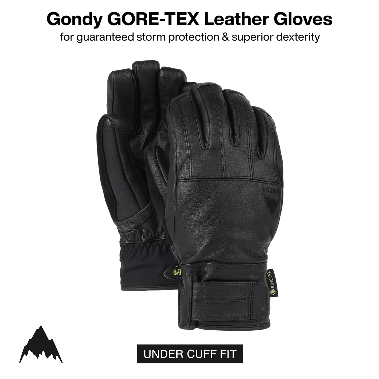 Burton Men’s Gondy GORE-TEX Insulated Leather Gloves – Waterproof Winter Snowboard Gloves with Durable, Flexible Leather - Image 2