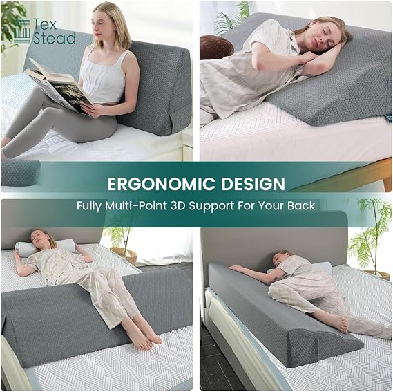Headboard Wedge Pillow High-Resilience Daybed Pillow Foam Cushion