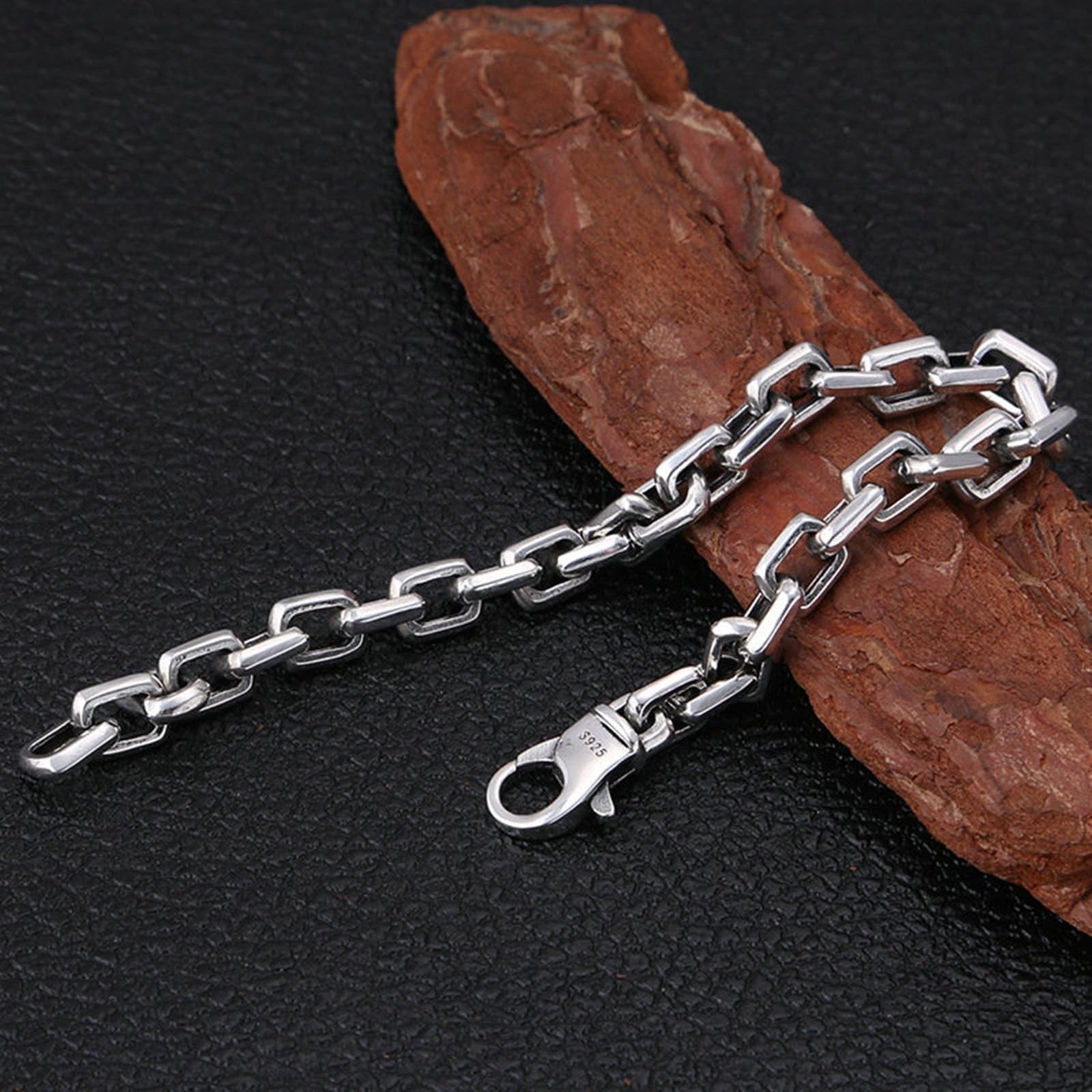 Bracelet Argent Homme 925 Bracelets Chaîne pour Homme