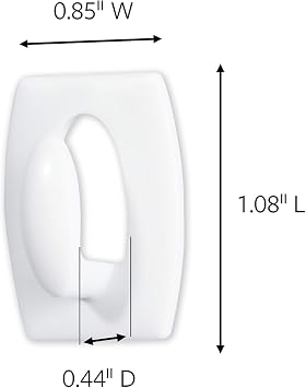 Command 3M Mini Kanca Yapışkan Şeritli, 225 g Taşıma Kapasitesi 30 x 20 mm 1 Paket à 6 Kanca
