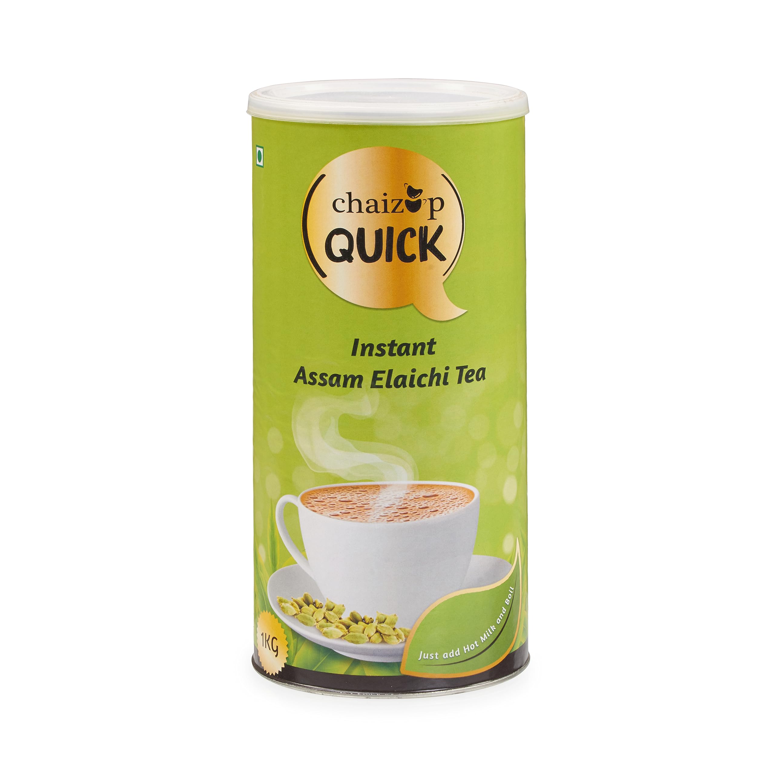 Chaizup Quick 1 Min Instant Assam Elaichi Tea Premix - 1kg Can | Assam Elaichi Tea Flavours | Approx. 72 Servings | 1kg (B0CGVHSVZ9) Amazon Price History, Amazon Price Tracker