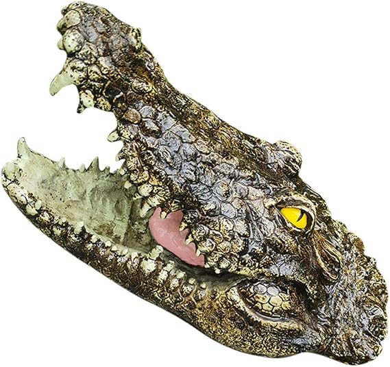 Image Eventualx Floating Crocodile Head Open Mouth Water Decoy for Garden Pond heron for ponds pond accessories pond ornaments outdoor Image Eventualx Floating Crocodile Head Open Mouth Water Decoy for Garden Pond heron for ponds pond accessories pond ornaments outdoor