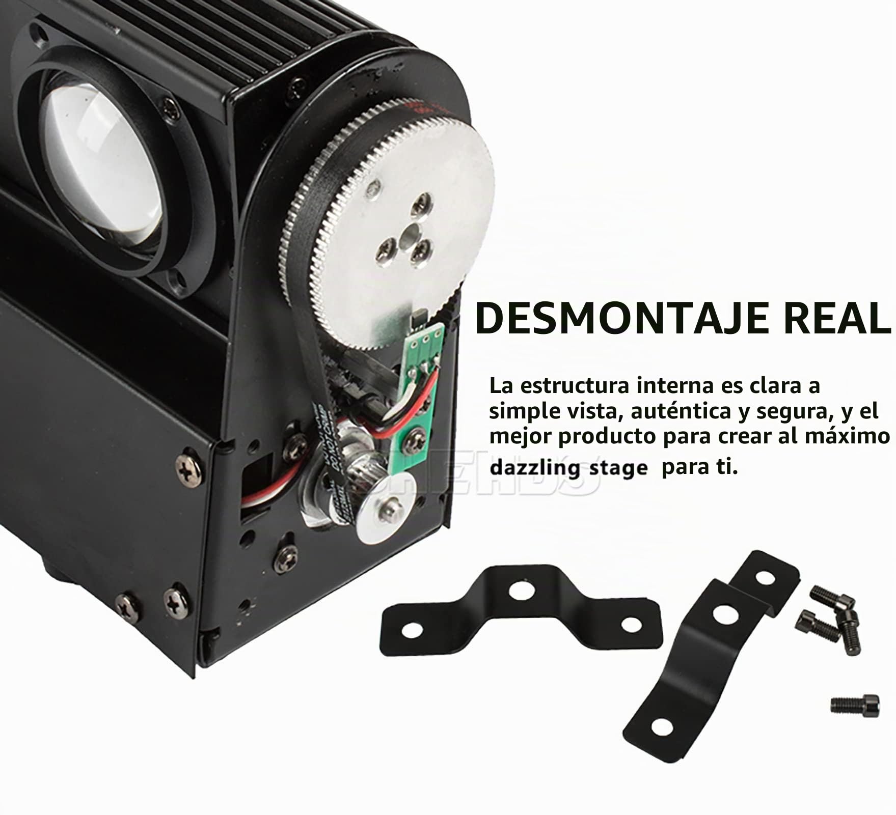 SHEHDS RGBW 4 en 1 tira de luz LED con cabezal móvil 8 x 12 W, haz de luz y efecto reflectante, ángulo de lente 8°, inclinación 180°, tira de luz DMX y control de sonido