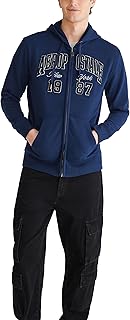 Men's Aero Logo Full Zip Hoodie- Arch