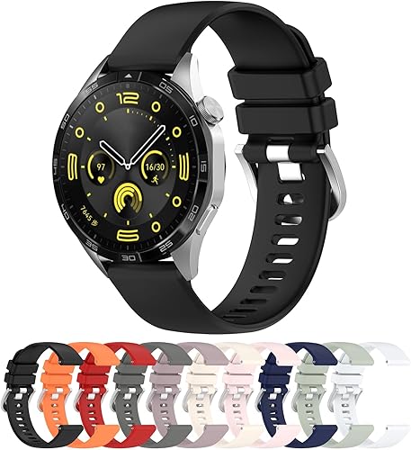 Miniatura 2 de Pulseras de repuesto compatibles con Huawei Watch GT4 1.811 inWatch 4Watch 4 Pro, correa ajustable de silicona suave de 0.866 pulgadas con