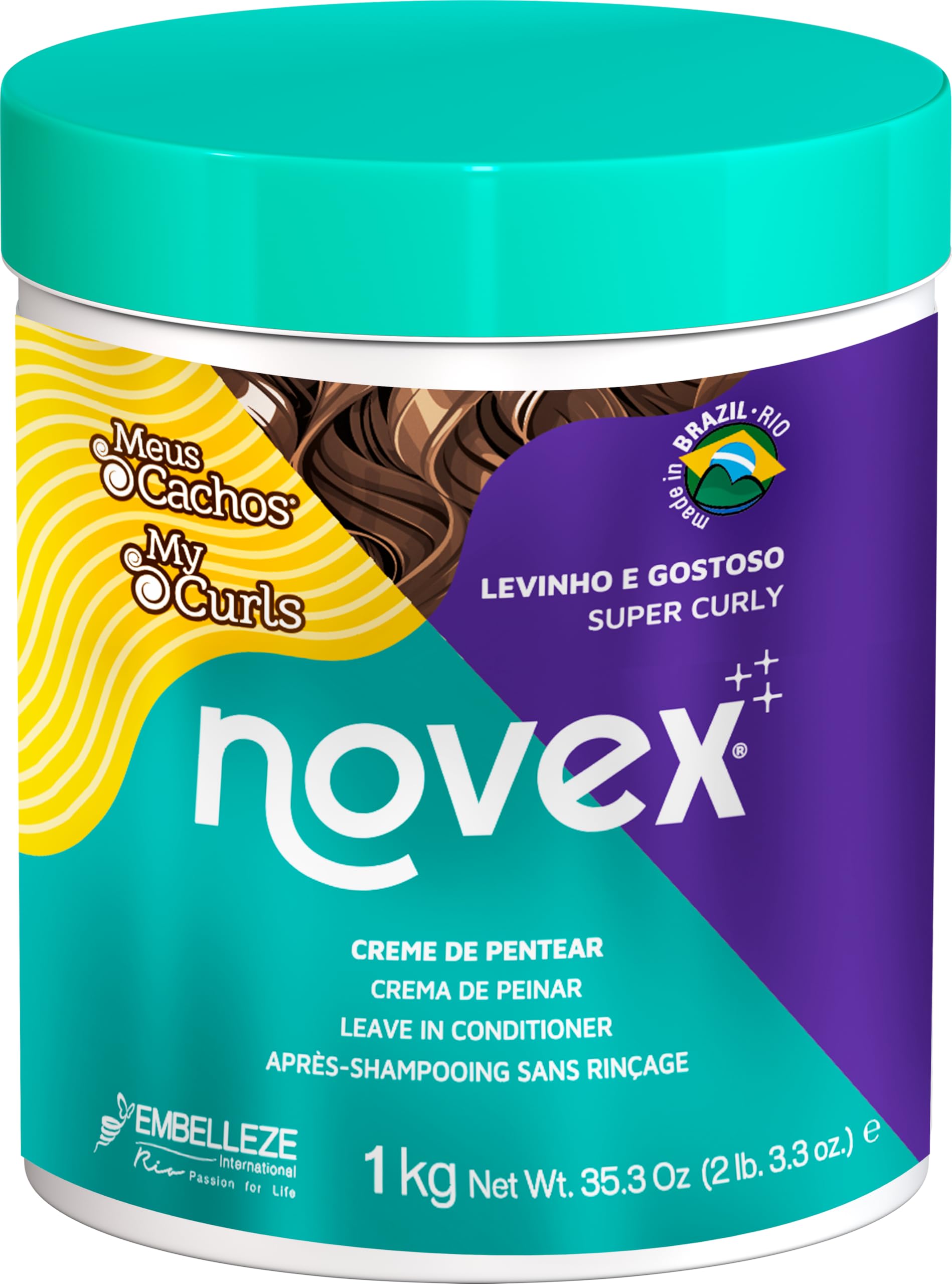 NovexHaircare My Curls Super Curly Leave In Conditioner, 35 Oz.