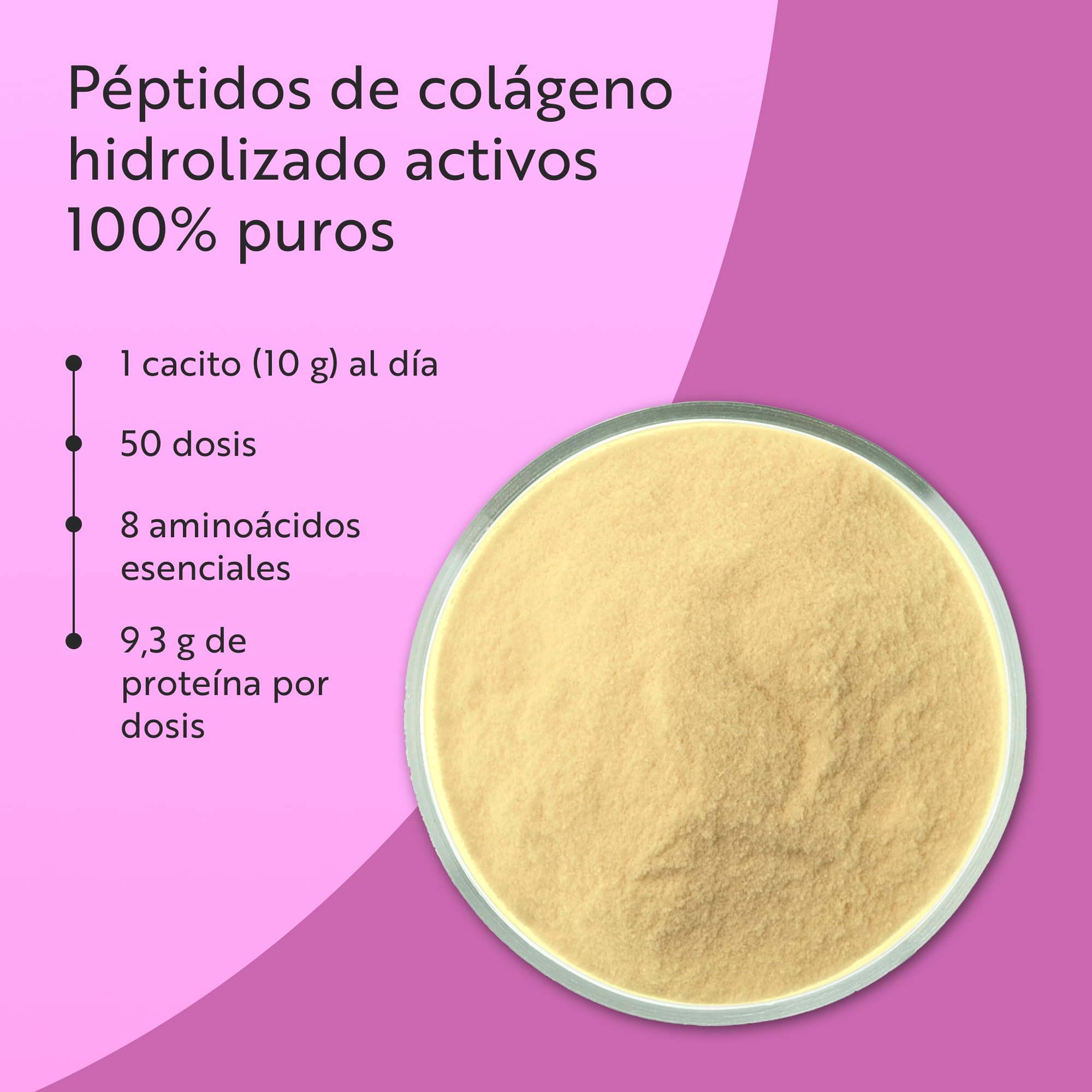 Nutravita Colágeno Hidrolizado en Polvo 500g - 50 Porciones Colageno Peptidos, Sin Sabor - Collagen Peptides Tipo 1 - Péptidos de Colageno Hidrolizado Bovino con 8 Aminoácidos Esenciales